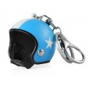 Přívěsek na klíče helma - modrá