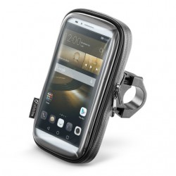Voděodolné pouzdro Interphone SMART pro telefony do velikosti 6,5", úchyt na řídítka, černé