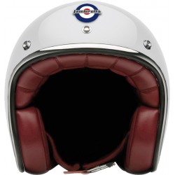 Otevřená karbonová helma Lambretta bílá
