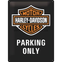 Retro cedule Harley Davidson Parking Only 