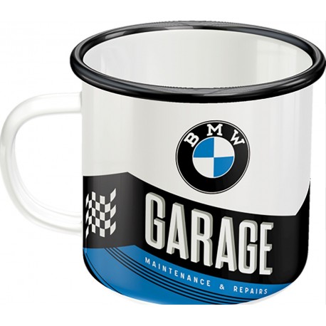 Smaltovaný hrnek BMW Garage