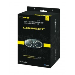 Bluetooth handsfree pro uzavřené a otevřené přilby CellularLine Interphone CONNECT, Twin Pack