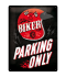 Plechová cedule - Biker Parking Only