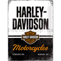Plechová cedule Harley-Davidson (Motorcycles)