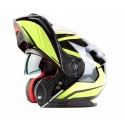 Vyklápěcí helma Maxx FF950 černá/zelená