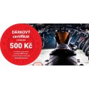 Dárkový certifikát MTT Brno na nákup zboží v hodnotě 500 Kč
