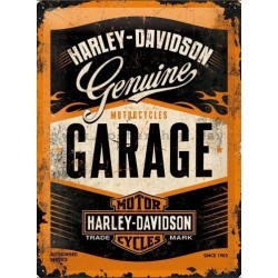Plechová cedule - Harley Davidson (Garage) 30x40 cm